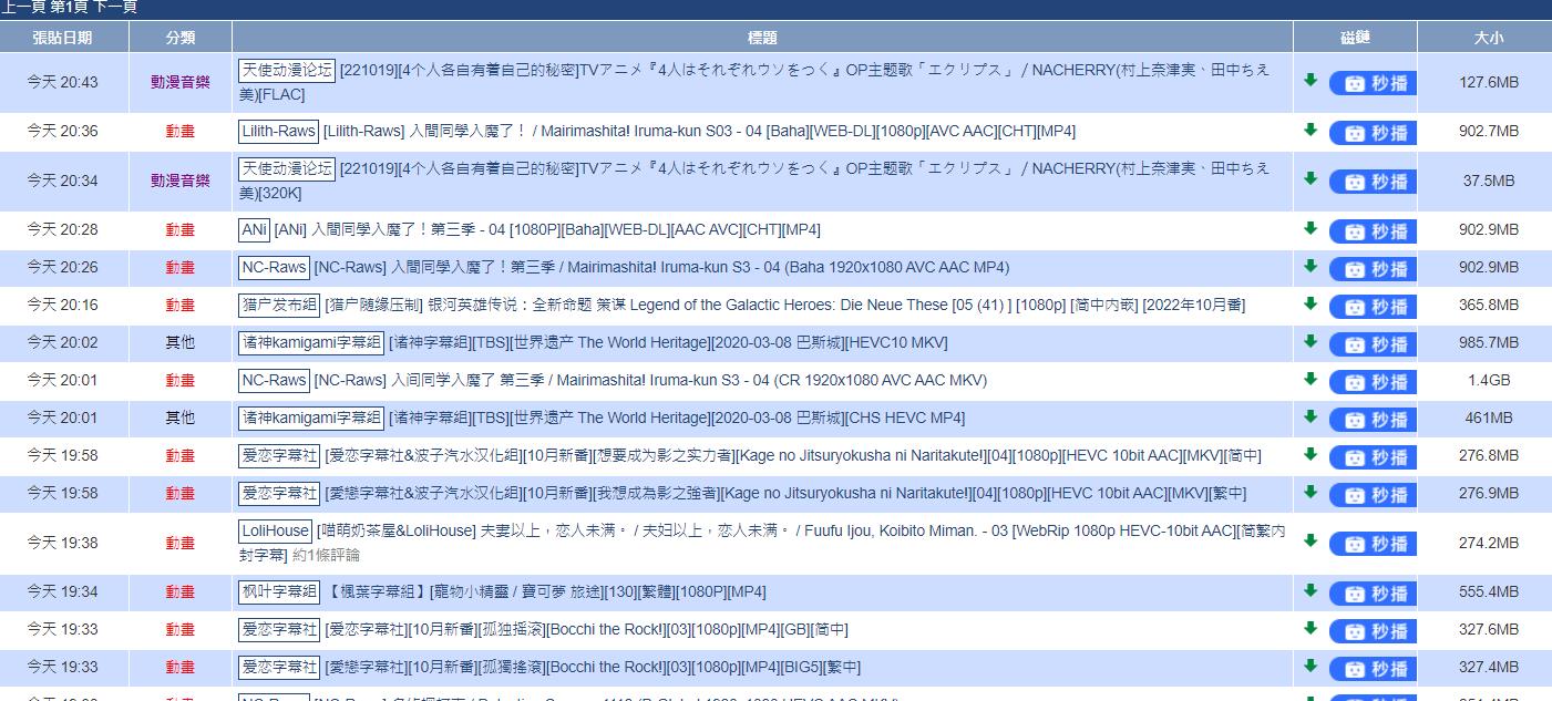 动漫花园资源网